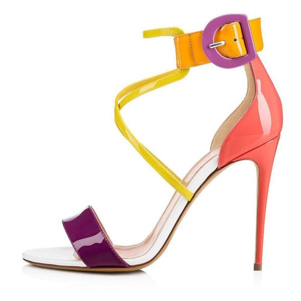 Zulie Colorful Heel Sandals