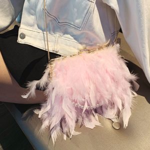 Kiara Feather Bag