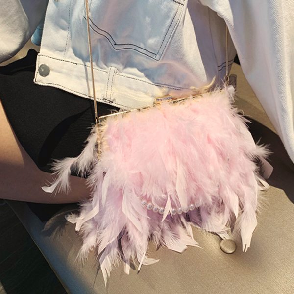 Kiara Feather Bag