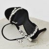 Savannah Rhinestone Heel Sandals