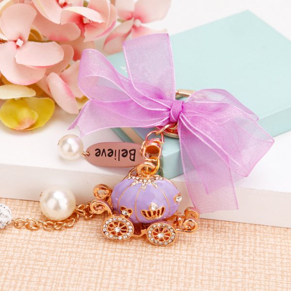 Cinderella Pumpkin Keychain
