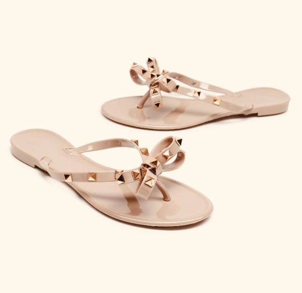 Chloe Studded Flat Sandals