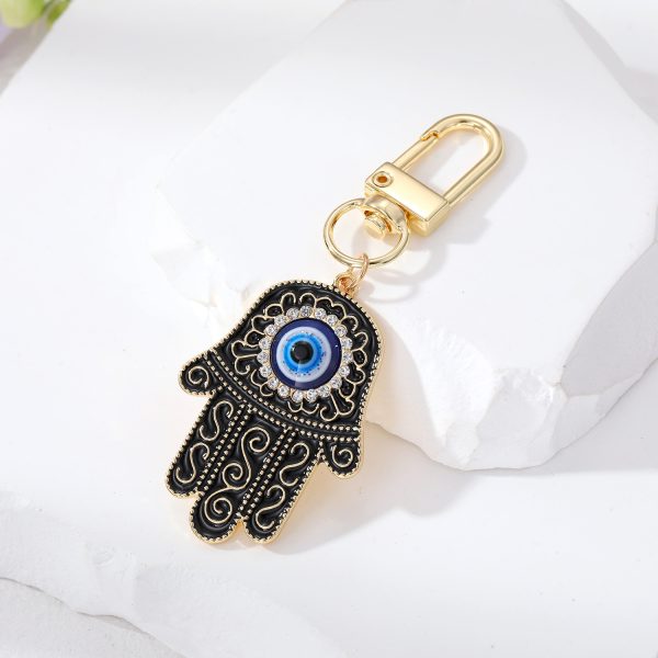 Hamsa Evil Eye Keychain
