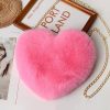 Heart Plush Crossbody Bag