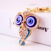 Rhinestone Owl Keychain