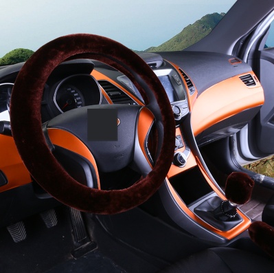 Car Steering Fur Cover