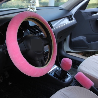 Car Steering Fur Cover