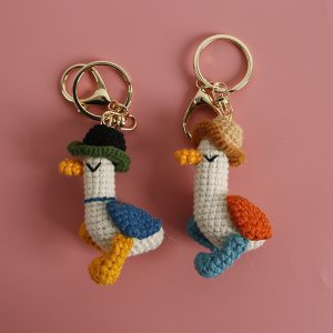Woven Duck Keychain