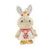 Rhinestone Bunny Keychain