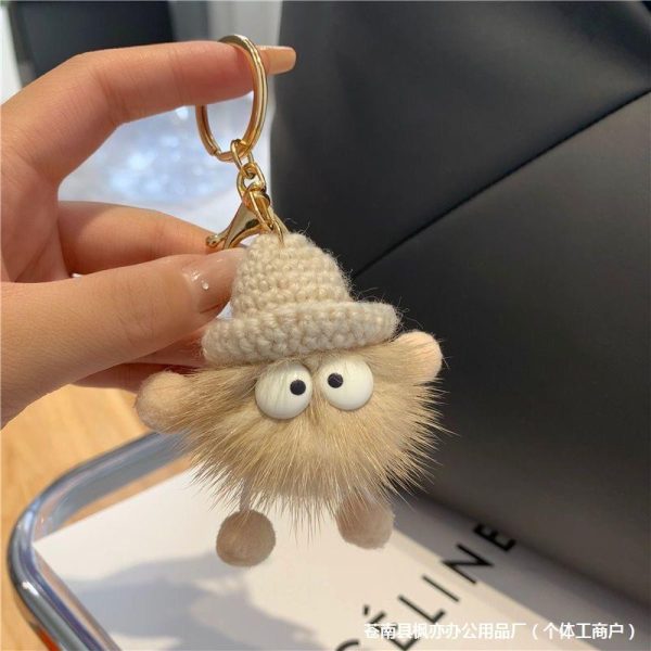 Mink Fur Keychain
