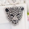 Leopard Rhinestone Keychain