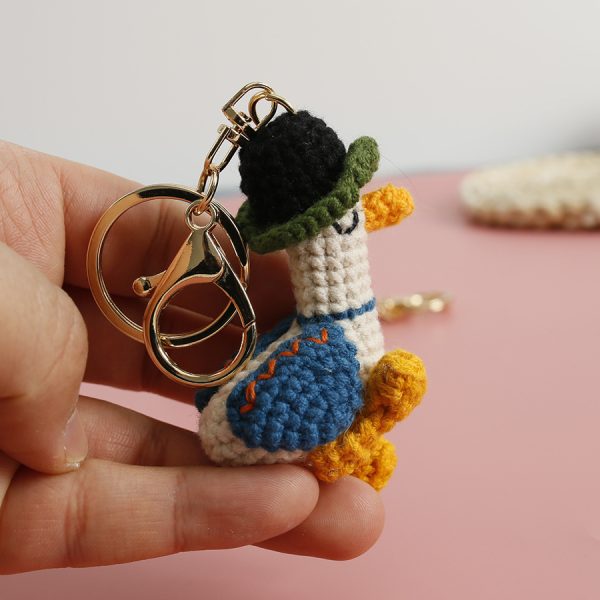 Woven Duck Keychain