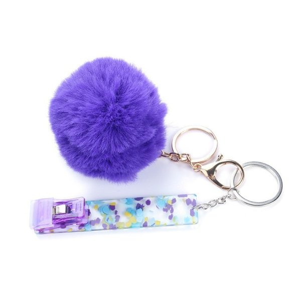 Card Clamp Plush Keychain