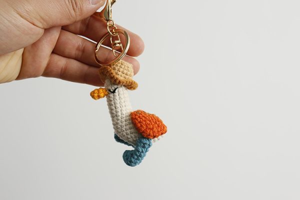 Woven Duck Keychain