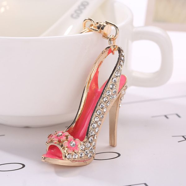 Rhinestone Heel Keychain