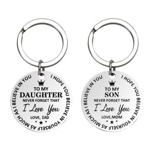 Daughter & Son Keychain