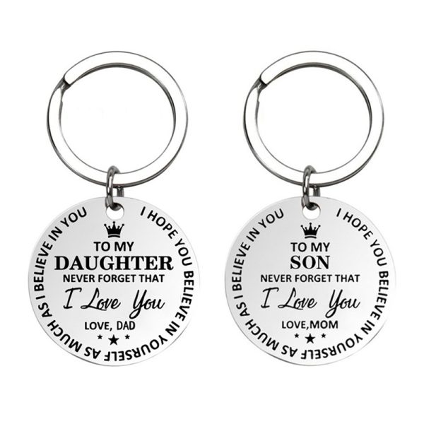 Daughter & Son Keychain