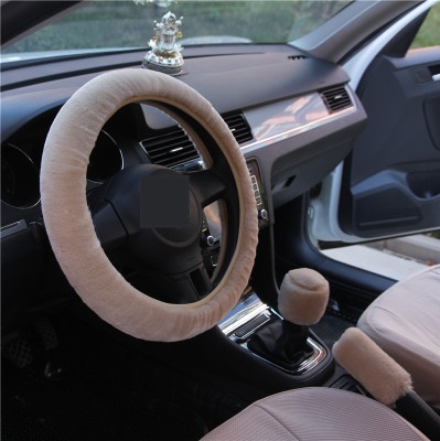 Car Steering Fur Cover