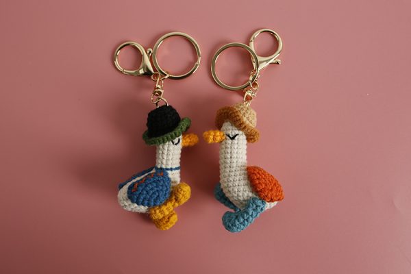 Woven Duck Keychain