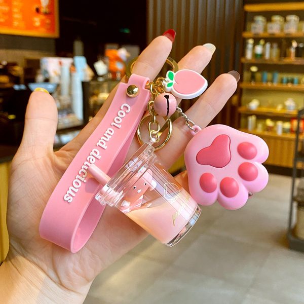 Milk Cat Claw Keychain