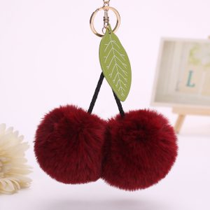 Cherry Plush Keychain