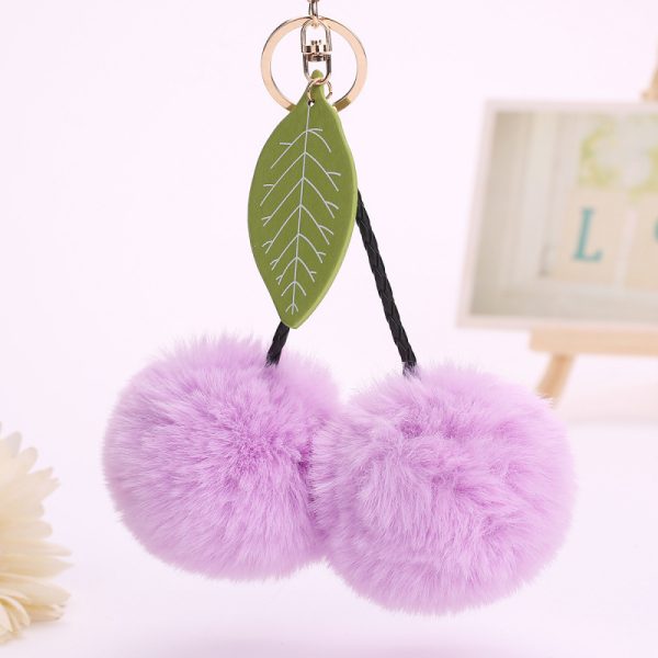 Cherry Plush Keychain