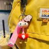 Wide Eyes Ostrich Keychain