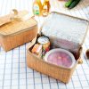 Straw Thermal Lunch Box Bag