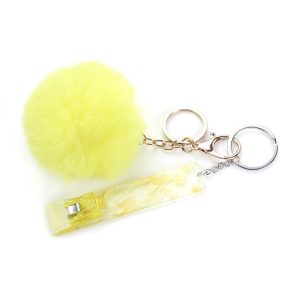 Card Clamp Plush Keychain