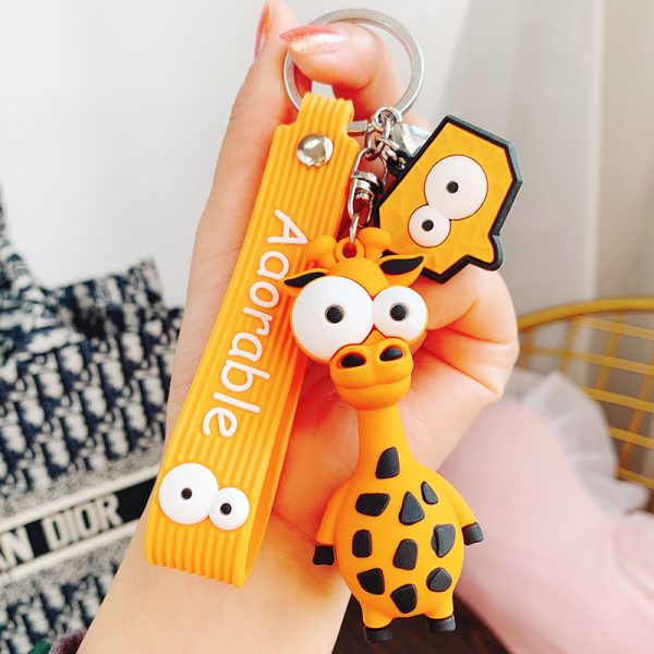 Wide Eye Animal Keychain