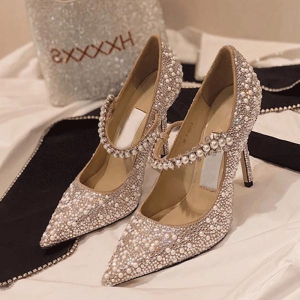 Skylar Rhinestone Heels