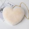 Heart Plush Crossbody Bag
