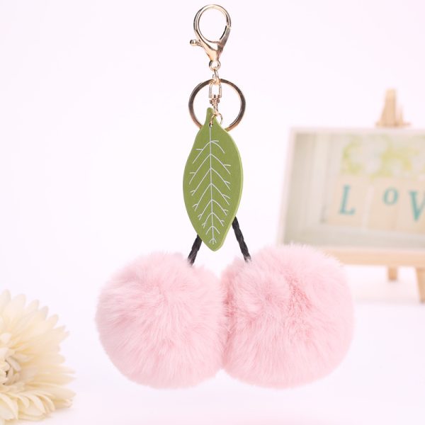 Cherry Plush Keychain
