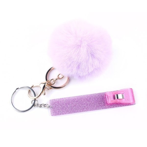 Card Clamp Plush Keychain