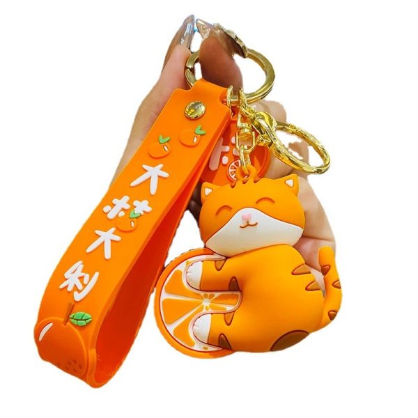 Orange Cat Keychain
