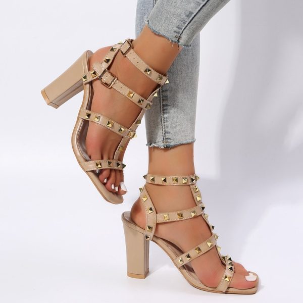Rosalina Studded Heel Sandals