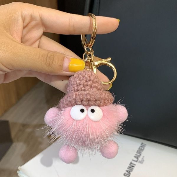 Mink Fur Keychain
