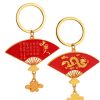 Chinese Dragon Fan Keychain