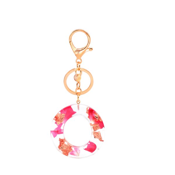 Floral Letter Keychain