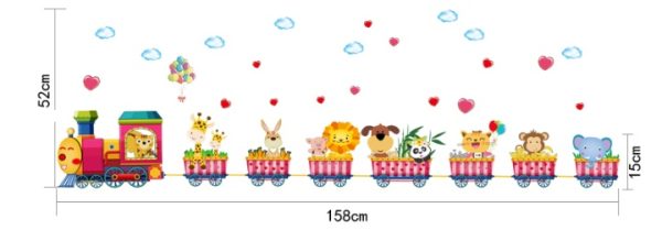 Colorful Height Measurement Cartoon Wall Sticker