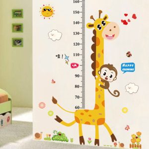Colorful Height Measurement Cartoon Wall Sticker