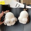 Strass Claw Rabbit Keychain
