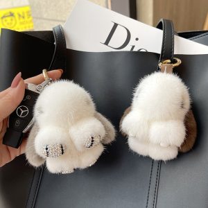 Strass Claw Rabbit Keychain