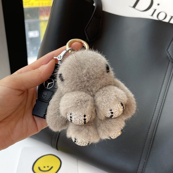 Strass Claw Rabbit Keychain