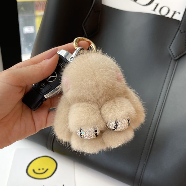Strass Claw Rabbit Keychain