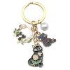 Spring Black Cat Keychain