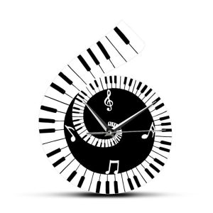 Piano Wall Clock