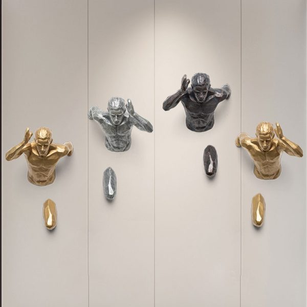 Athlete Wall Figure
