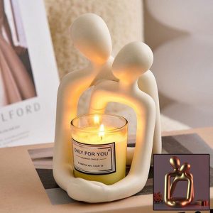 Heartwarming Loving Couple Candle Holder