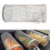 Rolling Barbecue Grilling Basket